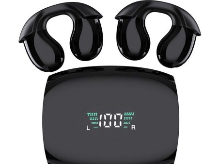 Q96 Bone Conduction Headphone Bluetooth 5.3 Wireless Sport Running Earphone with 300mAh Digital Display Charging Bin For Discount