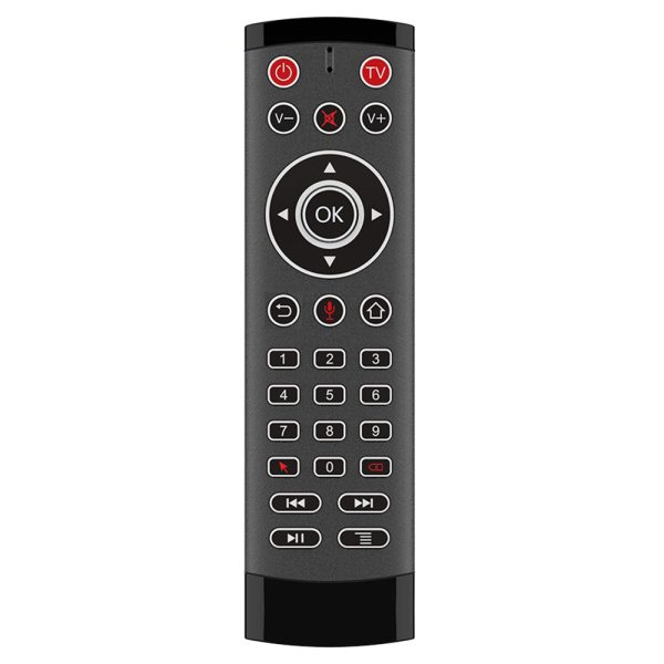 T1-PRO-TV 2-Key IR Learing Function Air Mouse Smart Wireless Remote Control with Microphone for Android TV Box   Stick Hot on Sale