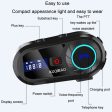 KUQIBAO Helmet Bluetooth Headset Motorcycle Intercom Waterproof Headphone (with Soft Microphone) Hot on Sale