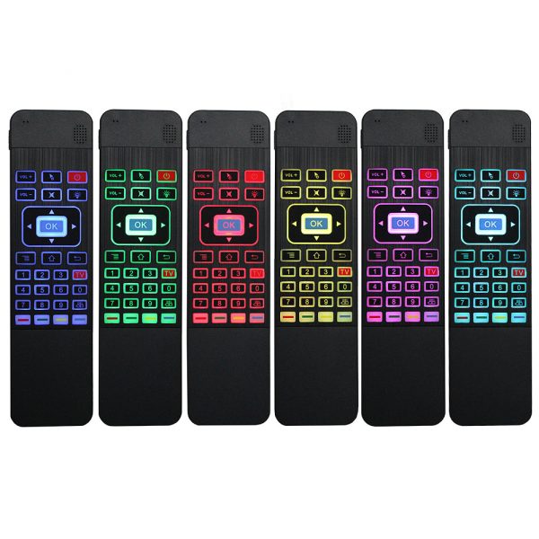 T3-C Wireless Air Mouse Remote Keyboard with 7 Colors Backlight for Smart TV, Android TV Box, PC, HTPC Online