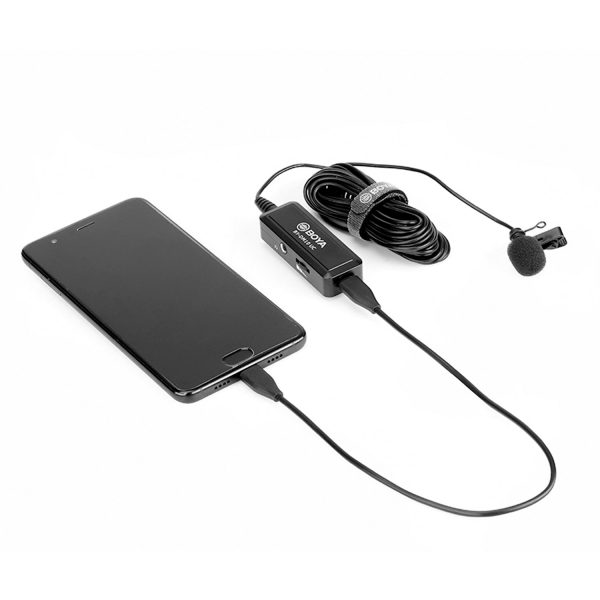 BOYA BY-DM10 UC Omni-Directional Lavalier Microphone for Type-C Smartphone Tablet USB Laptop Clip-On Portable Mic For Discount