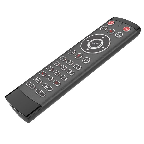 T1-PRO-TV 2-Key IR Learing Function Air Mouse Smart Wireless Remote Control with Microphone for Android TV Box   Stick Hot on Sale