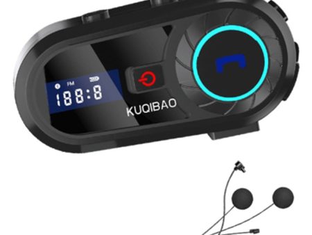 KUQIBAO Helmet Bluetooth Headset Motorcycle Intercom Waterproof Headphone (with Soft Microphone) Hot on Sale