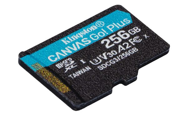 Tarjeta microSD Kingston SDCG3 256GBSP (256GB microSDXC Canvas Go Plus 170R A2 U3 V30 Sin SD adaptador) on Sale