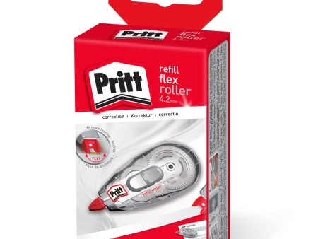 Pritt Roller correcteur Refill Flex Midway avec pointe flexible, fonction push & pull, rechargeable, réécriture immédiate, longueur env. 12 m, largeur 4,2 mm Embalaje Deteriorado For Sale