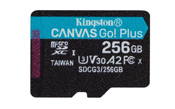 Tarjeta microSD Kingston SDCG3 256GBSP (256GB microSDXC Canvas Go Plus 170R A2 U3 V30 Sin SD adaptador) on Sale