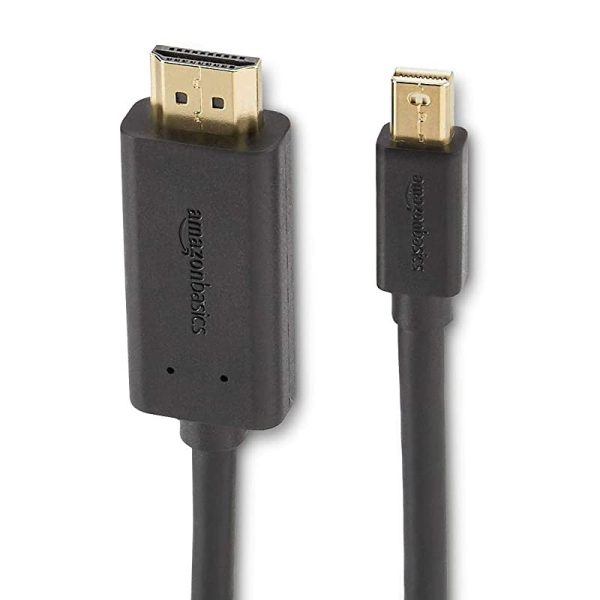 Amazon Basics Cable de audio y vídeo Mini DisplayPort a HDMI 1, 8 m Sale