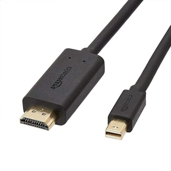 Amazon Basics Cable de audio y vídeo Mini DisplayPort a HDMI 1, 8 m Sale