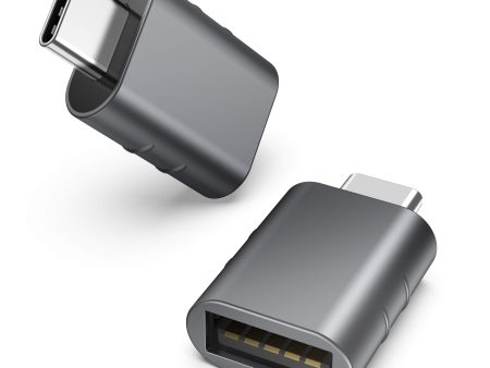 Adaptador USB-C a USB (2 Unidades) USB-C a USB 3.0 Hembra OTG para teléfono móvil, Thunderbolt 4 3 a USB 3.0 Compatible con iPhone 15 Pro MAX MacBook Pro Air 2023 iPad Mini iMac Surface y más Embalaje Deteriorado Fashion