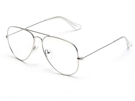 Talla: Talla única - Gafas transparentes Dollger Lensa Pilot sin receta - Marco de metal para hombres y mujeres on Sale