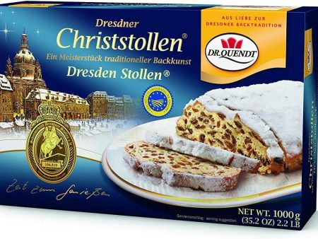 Dr Quendt genuino Dresdner Christstollen producto oriental 1000 g Embalaje Deteriorado Online Hot Sale