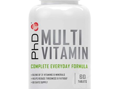 PhD Nutrition Comprimidos Multivitamínicos Avanzados - 60 unidades, 97g (Cad: 30 11 2024) For Cheap