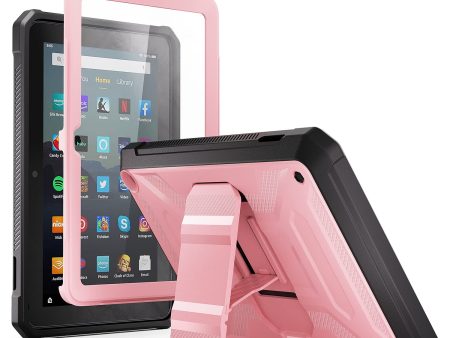 Funda para tablet TrendGate Lightweight Shockproof Armor Series Cover de 7 pulgadas, color rosa Fashion