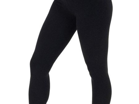 Talla: L - Mallas de tobillo para mujer Spalding, talle alto, de algodón elastano - Negro Online Sale